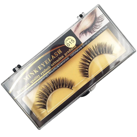 Natural Eyelashes 100%  Lightweight Mink Eyelashes Wispy / Volume Lashes - foxberryparkproducts
