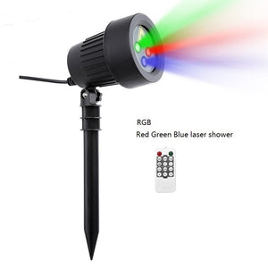Christmas Laser Projector Stars Red Green Blue Showers lights Outdoor - foxberryparkproducts