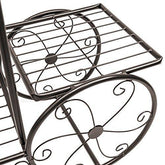 Sorbus Garden Cart Stand & Flower Pot Plant Holder Display Rack, 6 Tiers, Parisian Style - Perfect for Home, Garden, Patio (Bronze) - foxberryparkproducts