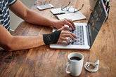 Doctor Developed Premium Copper Lined Wrist Support / Wrist Strap / Wrist Brace / Hand Support [Single] & DOCTOR WRITTEN HANDBOOK— SUITABLE FOR BOTH RIGHT AND LEFT HANDS - foxberryparkproducts
