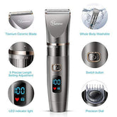 Hatteker Mens Beard Trimmer Cordless Hair Trimmer Hair Clipper Detail Trimmer 3 In 1 for Men Hair Cutting Kit Men&