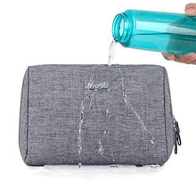 Load image into Gallery viewer, Large Makeup Bag Zipper Pouch Travel Cosmetic Organizer for Women and Girls (Large, Grey) - foxberryparkproducts
