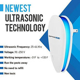 BRISON Ultrasonic Pest Repeller - Eco-Friendly & Pet Sаfe & Wall Plug-in - Pest Repeller Prevents & Drives Away Mice Rats Spiders Roaches Mosquitoes Ants Snakes Rodent – Silent - Night Light 1 Pack - foxberryparkproducts