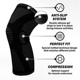 POWERLIX Knee Compression Sleeve - Best Knee Brace for Men & Women – Knee Support for Running, Basketball, Weightlifting, Gym, Workout, Sports – Please Check Sizing Chart - foxberryparkproducts