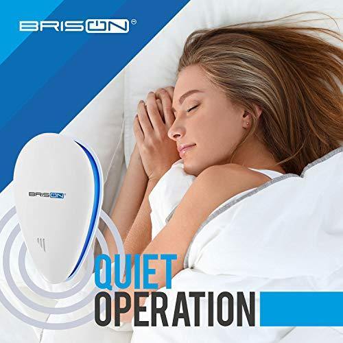 BRISON Ultrasonic Pest Repeller - Eco-Friendly & Pet Sаfe & Wall Plug-in - Pest Repeller Prevents & Drives Away Mice Rats Spiders Roaches Mosquitoes Ants Snakes Rodent – Silent - Night Light 1 Pack - foxberryparkproducts