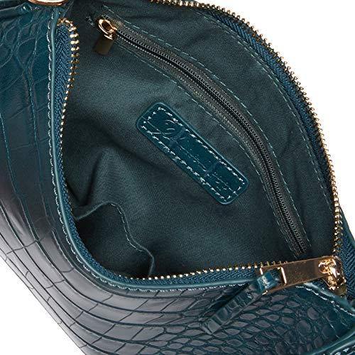 The Drop Women's Melanie Baguette Bag, Teal Green, One Size - foxberryparkproducts
