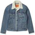 Levi's Men's Type III Sherpa Jacket, Mustard Blue Denim, L - foxberryparkproducts