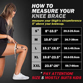 POWERLIX Knee Compression Sleeve - Best Knee Brace for Men & Women – Knee Support for Running, Basketball, Weightlifting, Gym, Workout, Sports – Please Check Sizing Chart - foxberryparkproducts