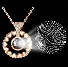 Load image into Gallery viewer, Meangel Love Heart Necklace Necklace for Women 100 Languages I Love You Memory Necklace Best Gift for Her - foxberryparkproducts
