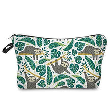 Load image into Gallery viewer, Cosmetic Bag for Women,Loomiloo Adorable Roomy Makeup Bags Travel Waterproof Toiletry Bag Accessories Organizer Sloth (Sloth 51476) - foxberryparkproducts

