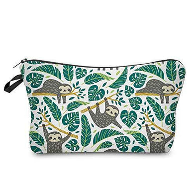 Cosmetic Bag for Women,Loomiloo Adorable Roomy Makeup Bags Travel Waterproof Toiletry Bag Accessories Organizer Sloth (Sloth 51476) - foxberryparkproducts