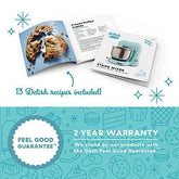 Delish by Dash Compact Stand Mixer 3.5 Quart with Beaters & Dough Hooks Included - Aqua, Blue (DCSM350GBBU02) - foxberryparkproducts
