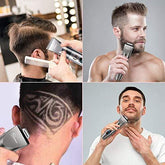 Hatteker Mens Beard Trimmer Cordless Hair Trimmer Hair Clipper Detail Trimmer 3 In 1 for Men Hair Cutting Kit Men&