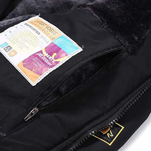 MOERDENG Men's Waterproof Ski Jacket Warm Winter Snow Coat Mountain Windbreaker Hooded Raincoat - foxberryparkproducts