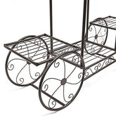 Sorbus Garden Cart Stand & Flower Pot Plant Holder Display Rack, 6 Tiers, Parisian Style - Perfect for Home, Garden, Patio (Bronze) - foxberryparkproducts