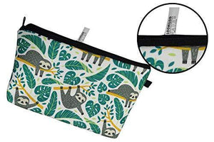 Cosmetic Bag for Women,Loomiloo Adorable Roomy Makeup Bags Travel Waterproof Toiletry Bag Accessories Organizer Sloth (Sloth 51476) - foxberryparkproducts