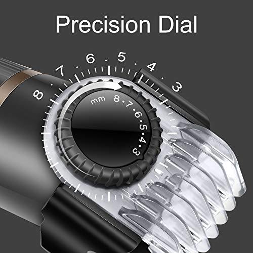 Hatteker Mens Beard Trimmer Cordless Hair Trimmer Hair Clipper Detail Trimmer 3 In 1 for Men Hair Cutting Kit Men&