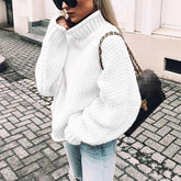 Comfortable Knitted Turtleneck Sweater - foxberryparkproducts