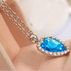Crystal Pendant Heart Necklace - foxberryparkproducts