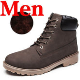Winter Men Boots PU Outdoor Snow Ankle Boots - foxberryparkproducts