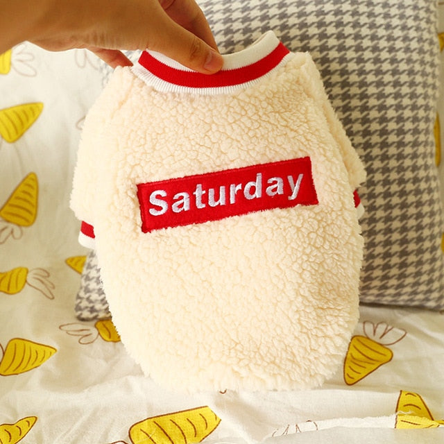 Soft Pet Clothes Dog Saturday Pet Clothes - foxberryparkproducts