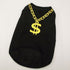 Pet Clothes Vest Dogs Tshirts Dollar Sign Clothing Wedding Clothes - foxberryparkproducts