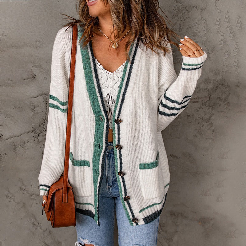 Women's Autumn and Winter New Sweater Cardigan Long Sleeve