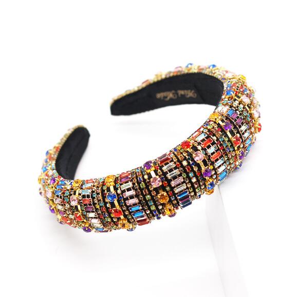 Baroque Full Crystal Hair Bands For Women - foxberryparkproducts