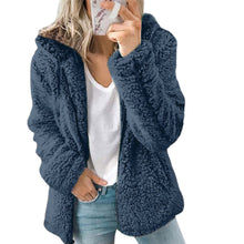 Load image into Gallery viewer, European And American New Women&#39;s Hooded Woolen Autumn And Winter Coat Ins
