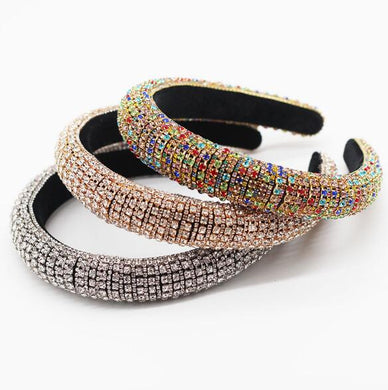 Baroque Full Crystal Hair Bands For Women - foxberryparkproducts