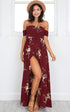 Off Shoulder Sexy Split Beach Summer Dress - foxberryparkproducts
