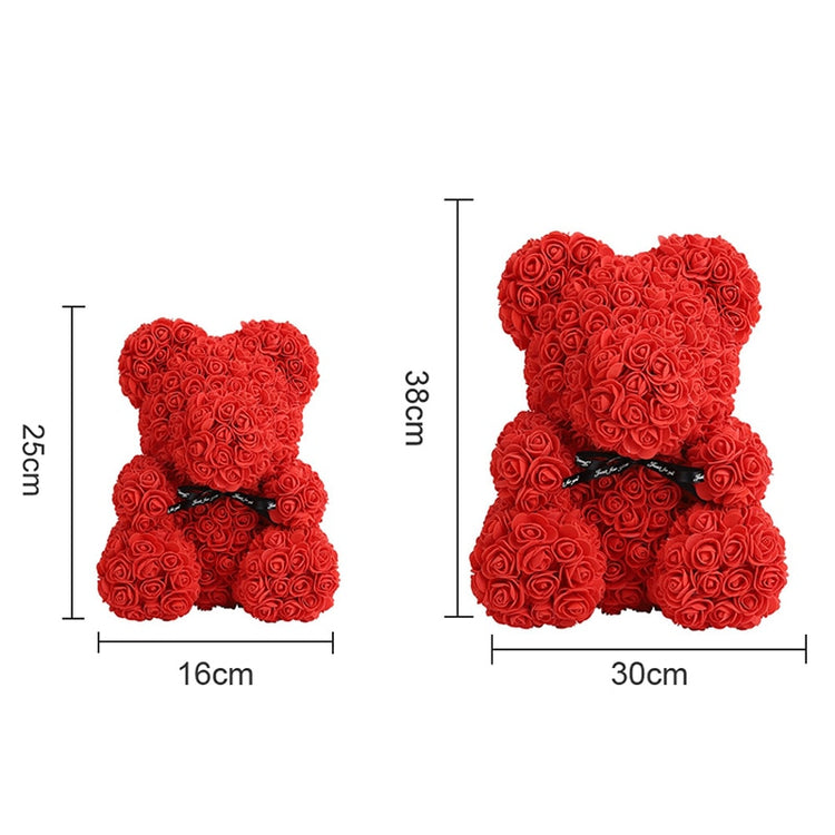 Red Rose Teddy Bear - foxberryparkproducts
