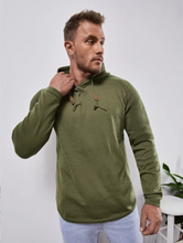 Load image into Gallery viewer, Slim fit Men Pullover Hoodie Solid Color Casual Male Long Sleeve Hoodie - foxberryparkproducts
