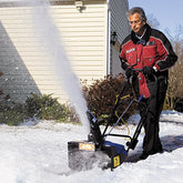Snow Joe SJ623E Electric Single Stage Snow Thrower | 18-Inch | 15 Amp Motor | Headlights - foxberryparkproducts