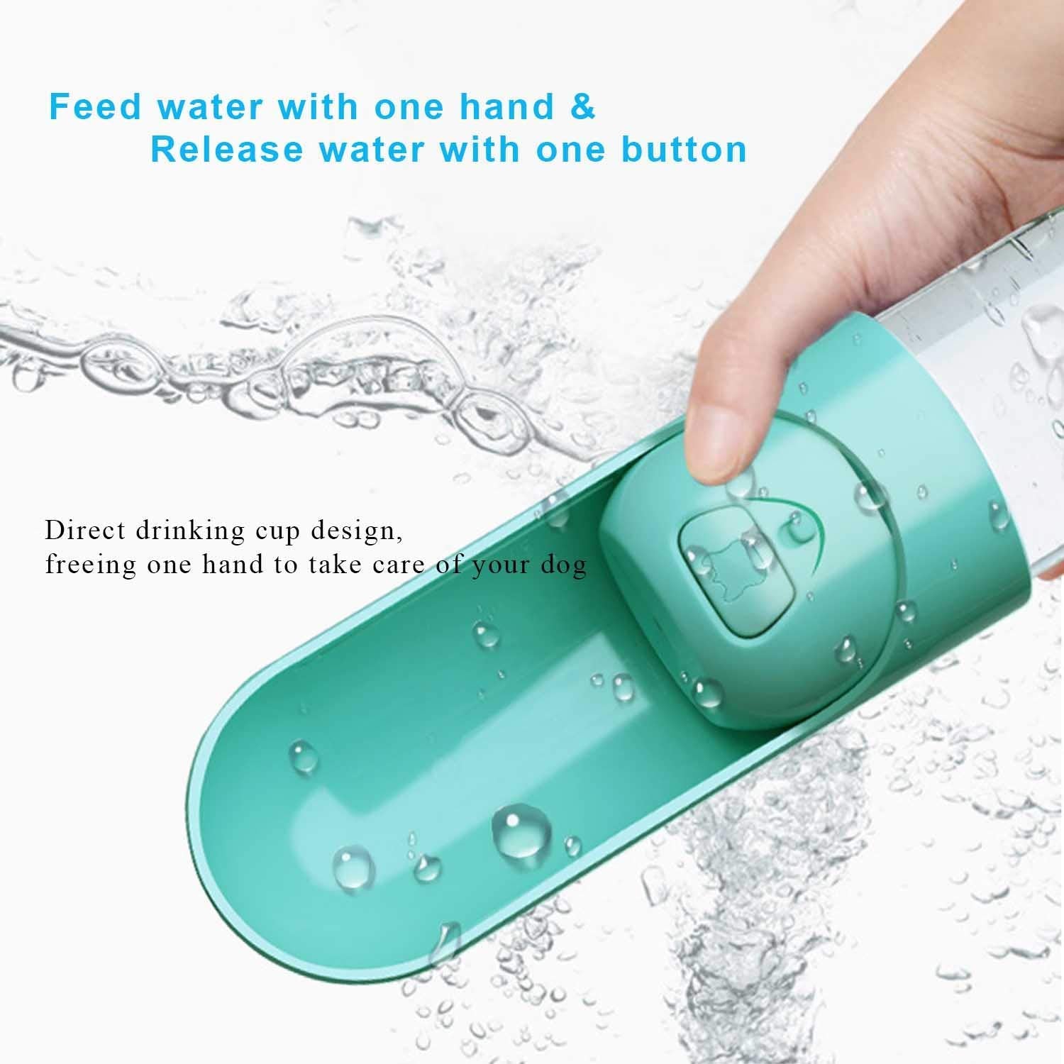 Portable Pet Dog Water Bottle Dispenser Travel Dog Bowl - foxberryparkproducts
