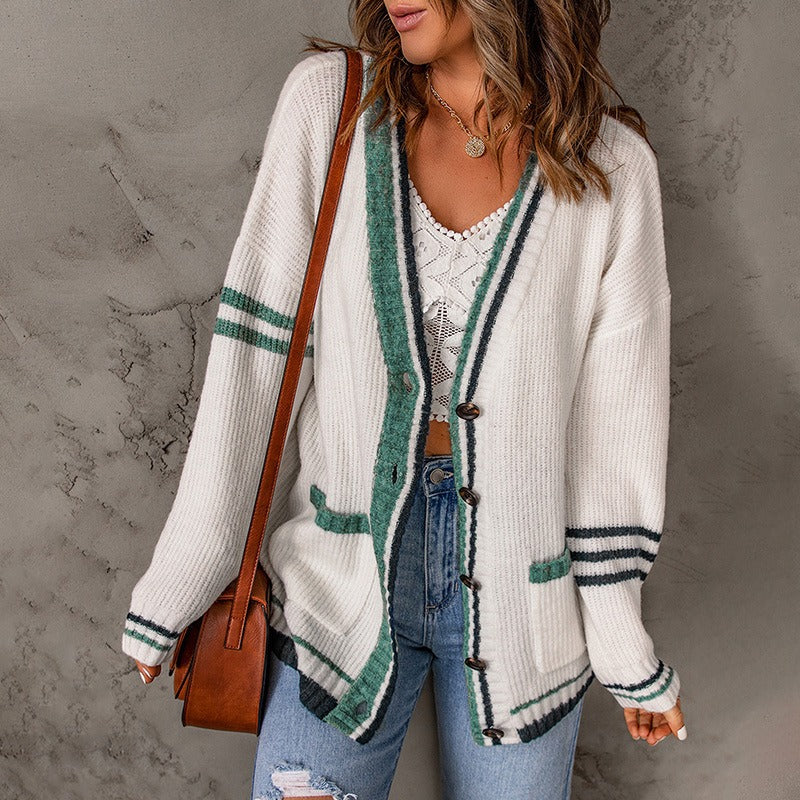 Women's Autumn and Winter New Sweater Cardigan Long Sleeve