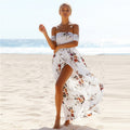 Off Shoulder Sexy Split Beach Summer Dress - foxberryparkproducts