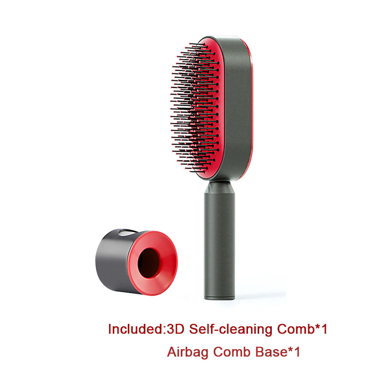 Self Cleaning Hair Brush For Women - foxberryparkproducts