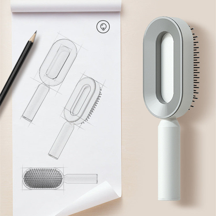 Self Cleaning Hair Brush For Women - foxberryparkproducts