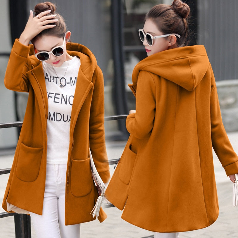 Autumn Winter Women's Fleece Jacket - foxberryparkproducts