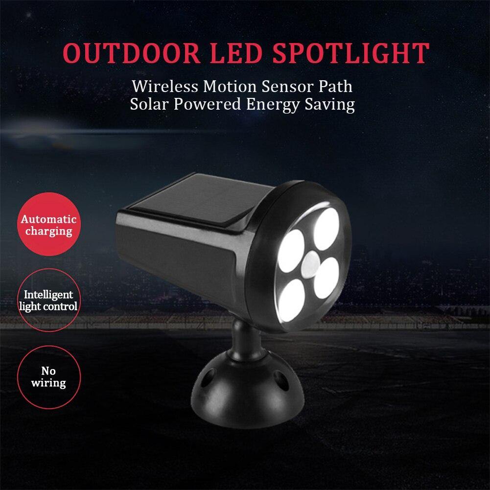 360 Degree Rotation Motion Sensor Solar Powered ED Spotlight - foxberryparkproducts