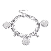 Fashion Bracelet ins Double Titanium Steel Bracelet Cold Style Men&