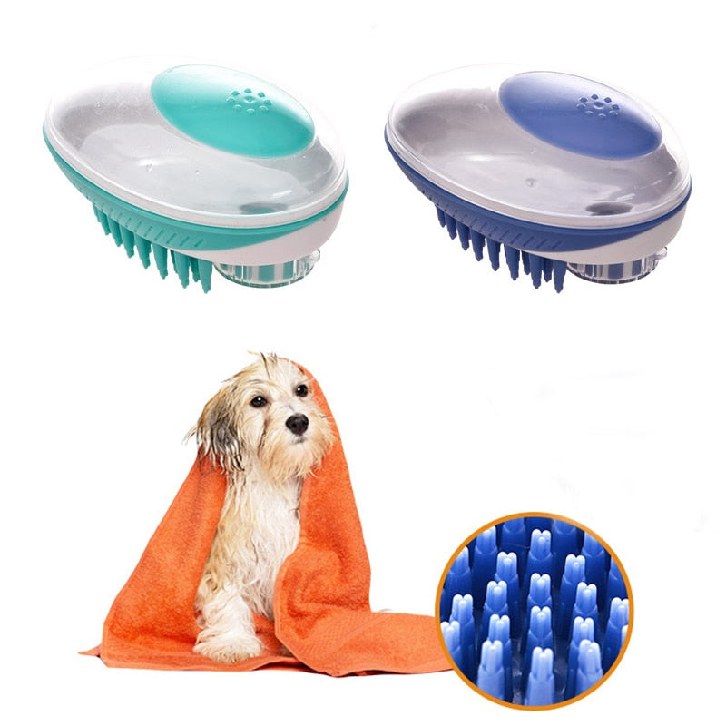 Pet Dog Bath Brush Comb Pet SPA Massage Brush - foxberryparkproducts