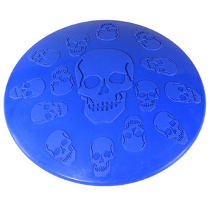 Transer Hot Fashion Pet Skull Flying Disc Rubber Frisbee Toy - foxberryparkproducts