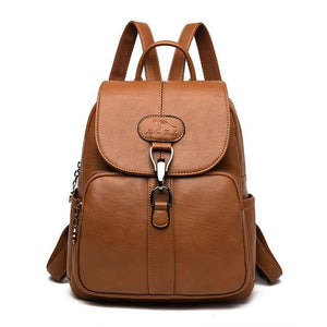 Multifunction Women Leather Backpack For Lady School Bag - foxberryparkproducts