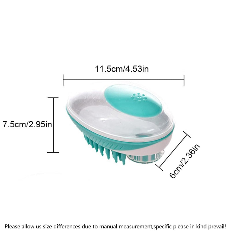 Pet Dog Bath Brush Comb Pet SPA Massage Brush - foxberryparkproducts