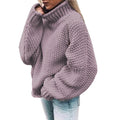 Comfortable Knitted Turtleneck Sweater - foxberryparkproducts
