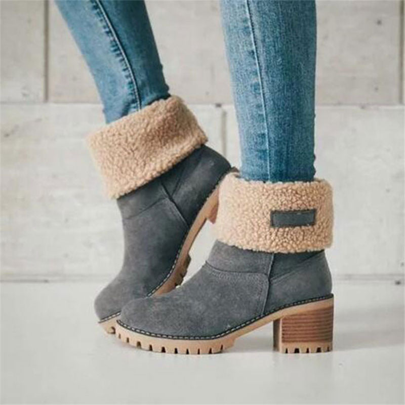 Women's Winter Fur Warm Snow Boots - foxberryparkproducts