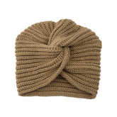 Muslim inner hijab caps bohemia turban cashmere cross wrap head Indian hat - foxberryparkproducts