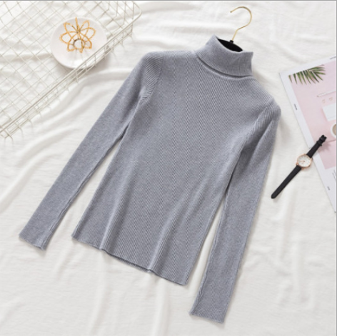 Pullover Women Knitted Turtleneck Sweater - foxberryparkproducts